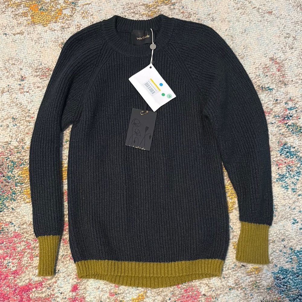 Wu Side  Dark Knit Sweater